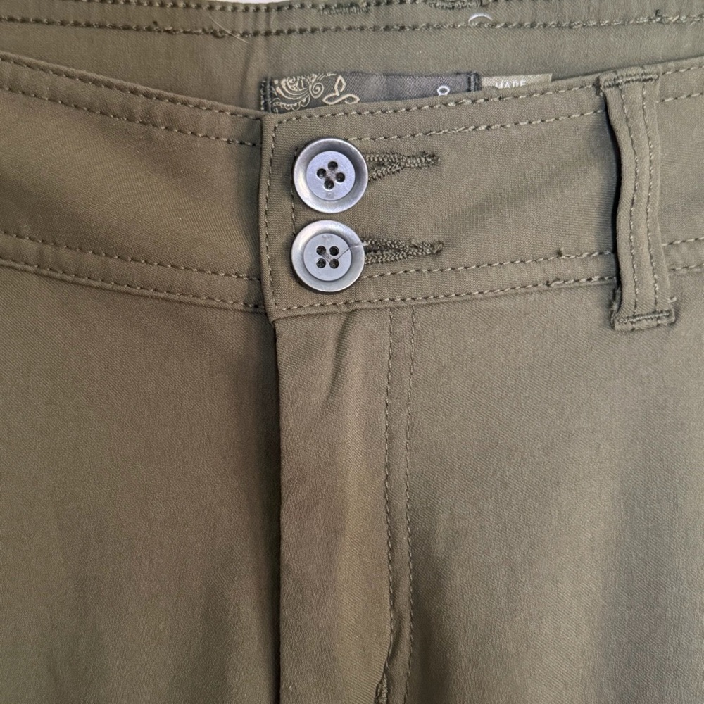 prAna Halle Pants Olive Green Utility Hiking Stretch Zion Women’s 8 - Picture 5 of 16